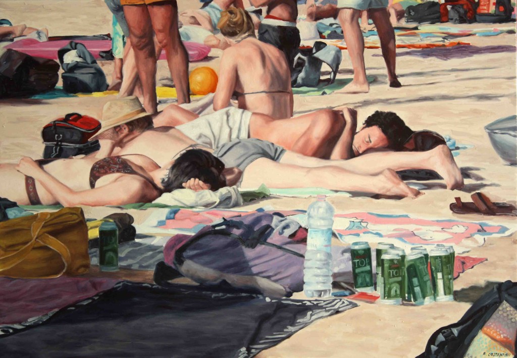 Siesta, 2009, olio su tela, 90x130 cm.